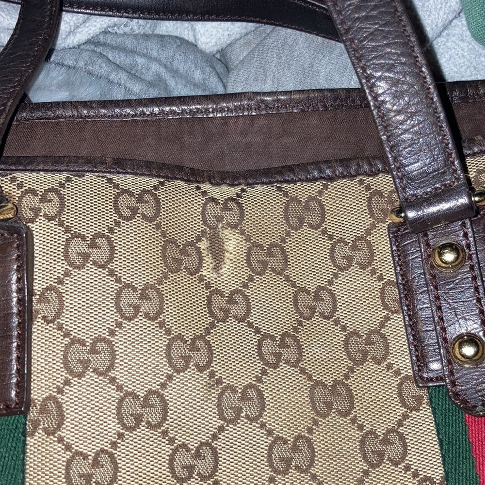 Sherry line Gucci handbag tote GG - Picture 6 of 14